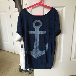 Anchor shirt blueeee medium